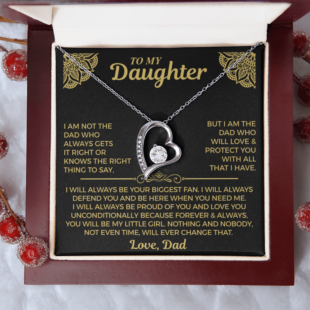 You Will Always Be My Little Girl - Necklace For Daughter