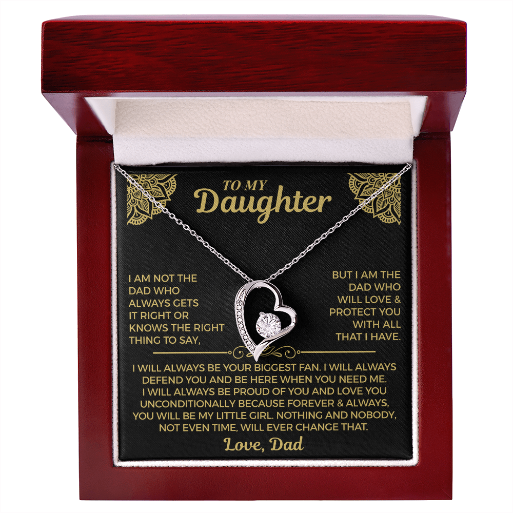 You Will Always Be My Little Girl - Necklace For Daughter