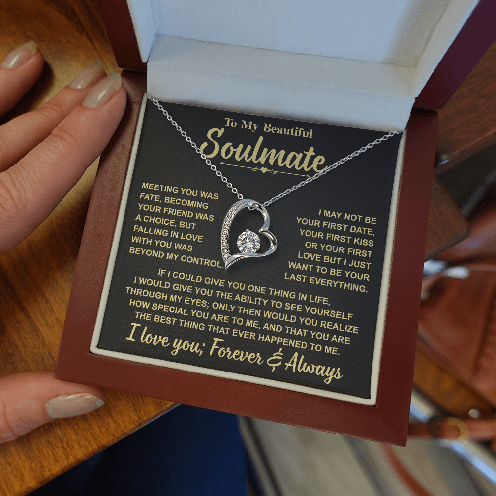 Romantic Gift for Soulmate β "Meant to Be" Love Knot Necklace