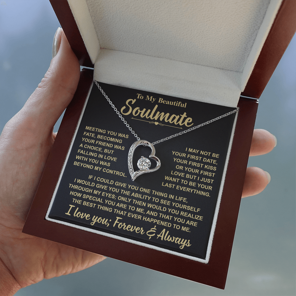 Romantic Gift for Soulmate β "Meant to Be" Love Knot Necklace