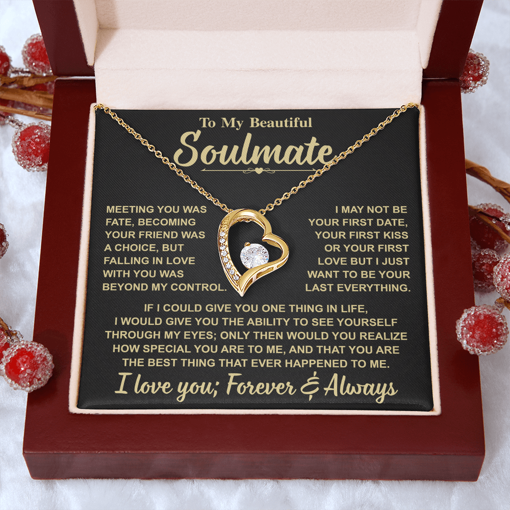 Romantic Gift for Soulmate β "Meant to Be" Love Knot Necklace