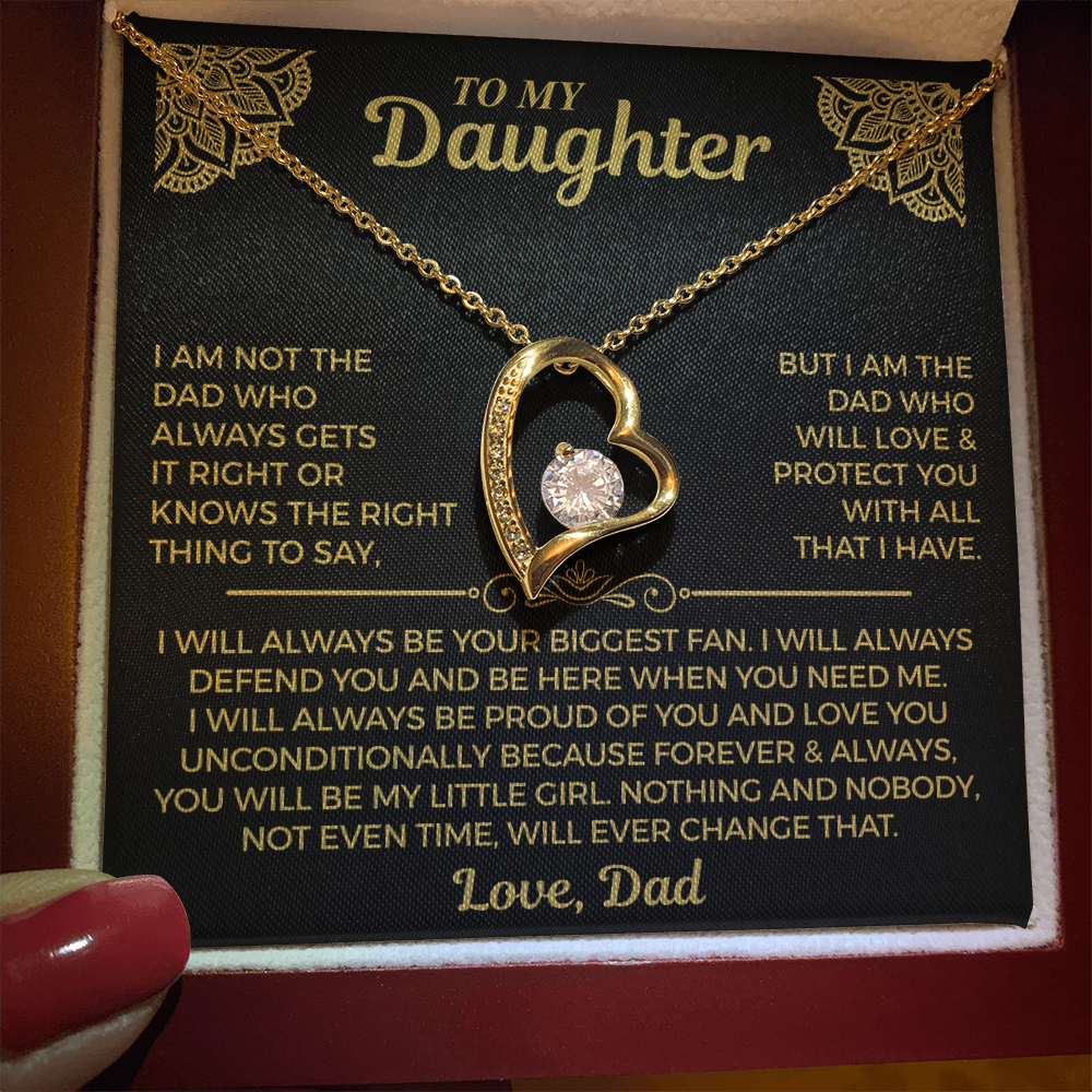 You Will Always Be My Little Girl - Necklace For Daughter
