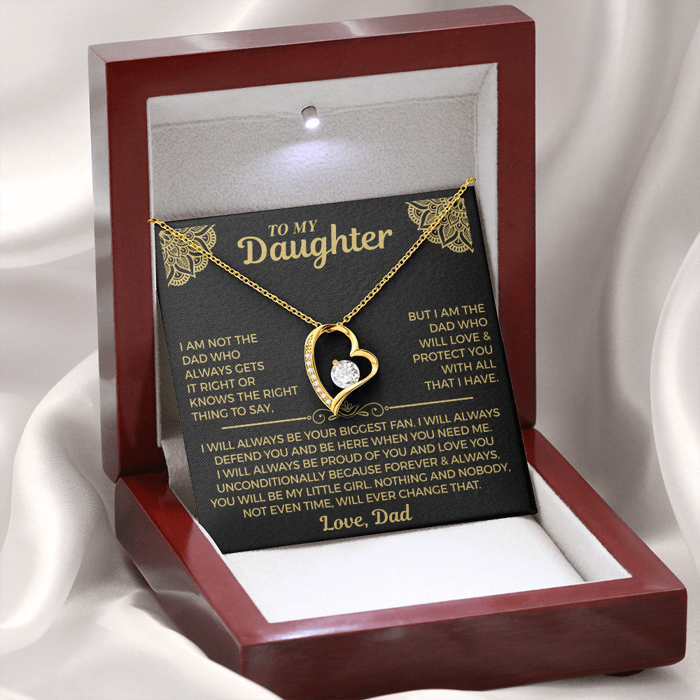 You Will Always Be My Little Girl - Necklace For Daughter