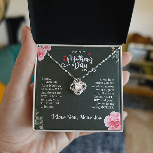 Forever Your Little Boy - Love Necklace for Mom ShineOn Fulfillment