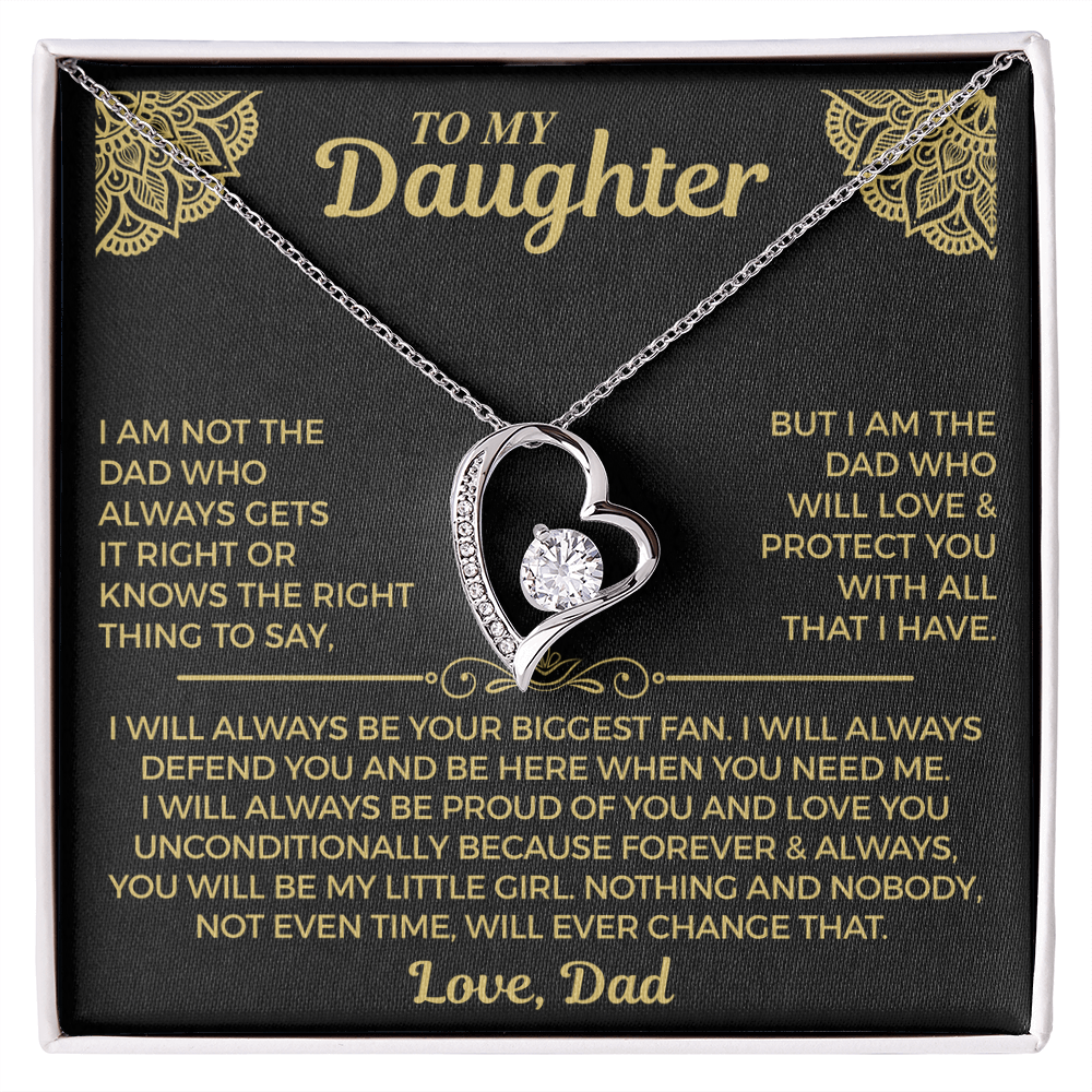 You Will Always Be My Little Girl - Necklace For Daughter