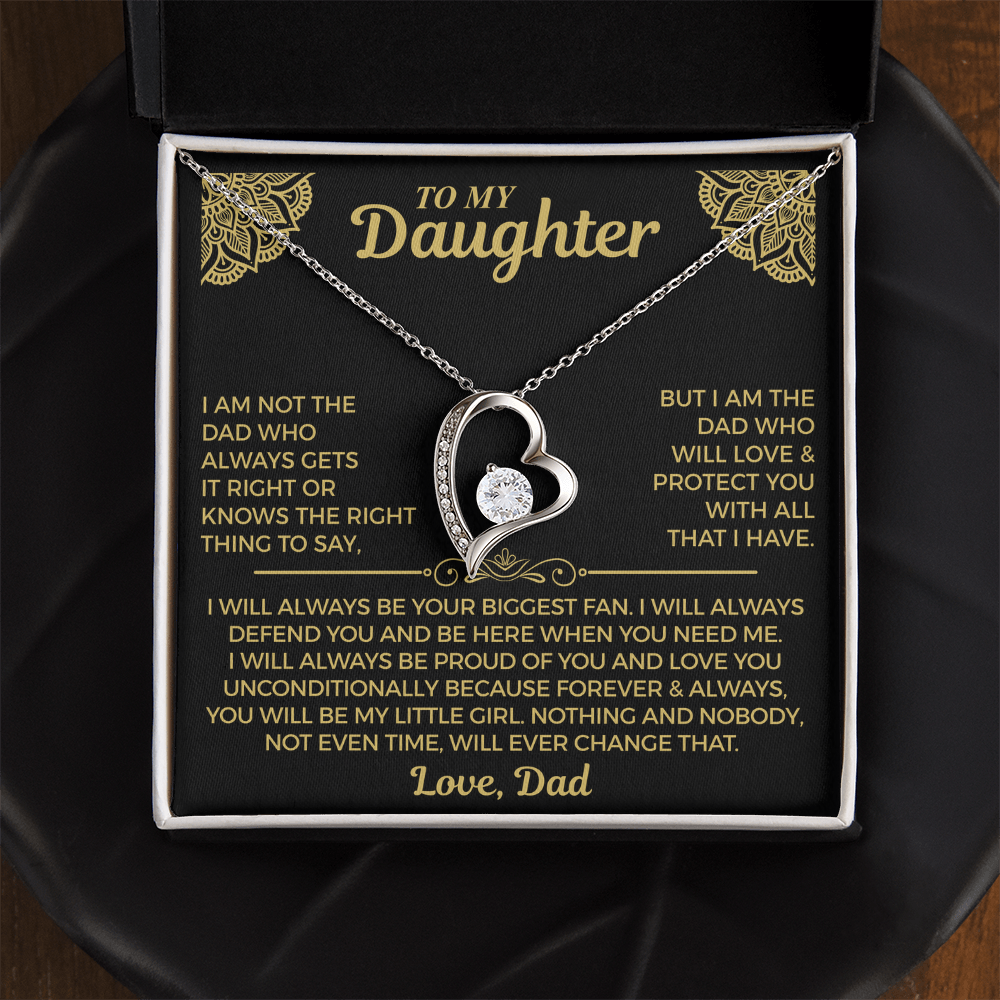 You Will Always Be My Little Girl - Necklace For Daughter