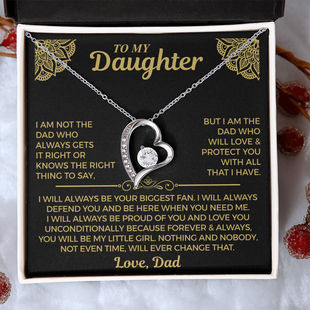 You Will Always Be My Little Girl - Necklace For Daughter