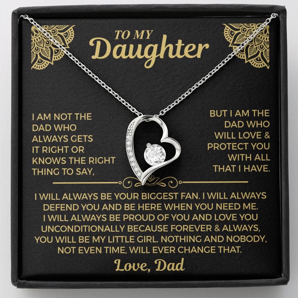 You Will Always Be My Little Girl - Necklace For Daughter