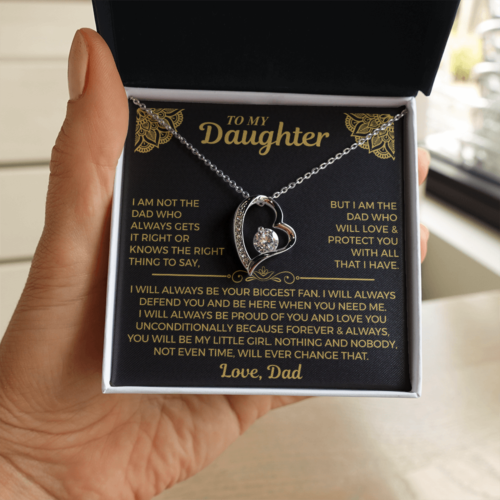 You Will Always Be My Little Girl - Necklace For Daughter