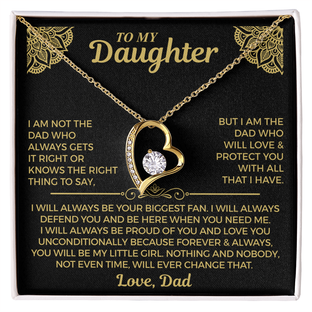 You Will Always Be My Little Girl - Necklace For Daughter