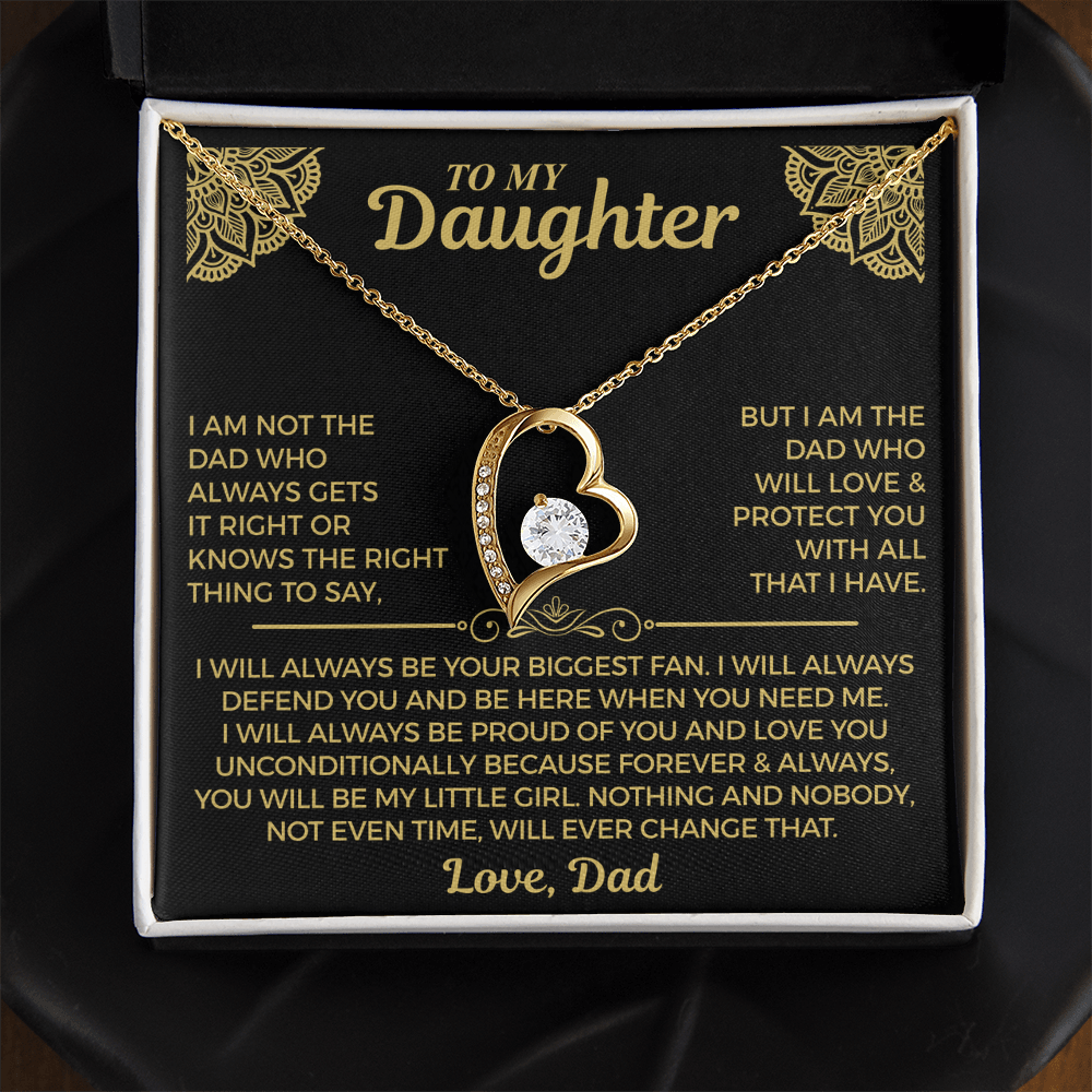 You Will Always Be My Little Girl - Necklace For Daughter