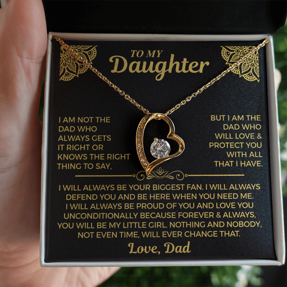 You Will Always Be My Little Girl - Necklace For Daughter