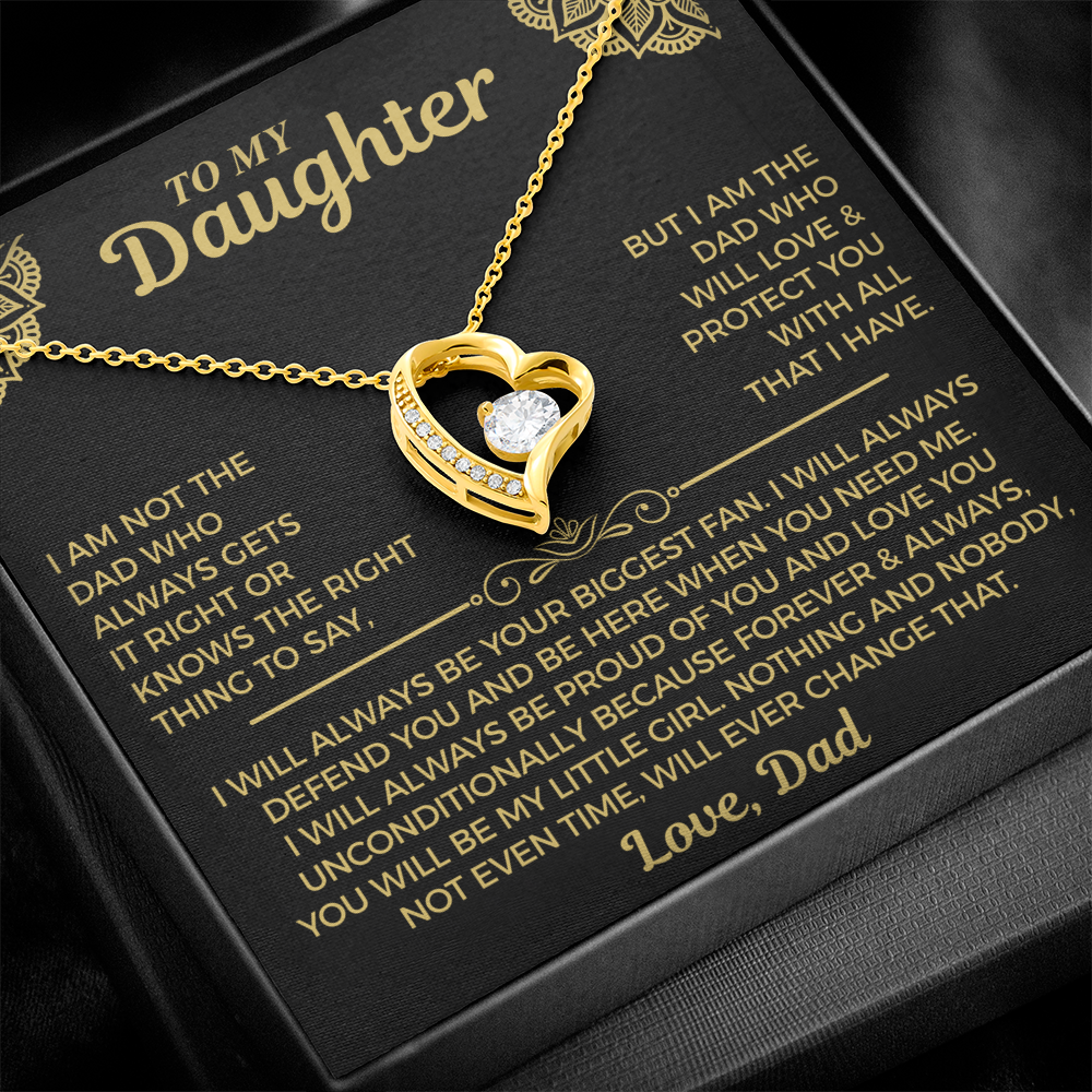 You Will Always Be My Little Girl - Necklace For Daughter