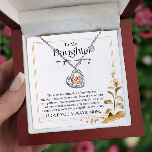 From My Heart to Yours – Baby Feet Pendant for My Daughter ShineOn Fulfillment