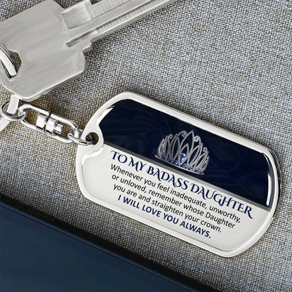 My Strong, Brave, Beautiful Daughter – Keepsake Keychain ShineOn Fulfillment