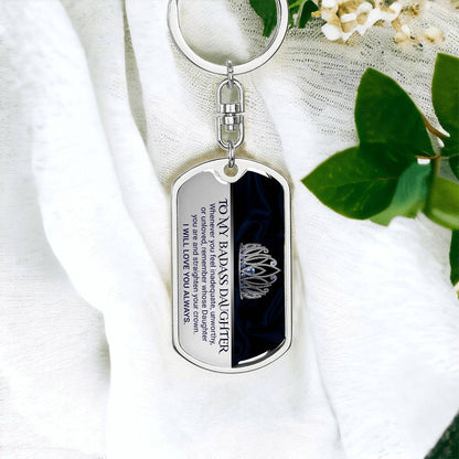 My Strong, Brave, Beautiful Daughter – Keepsake Keychain ShineOn Fulfillment