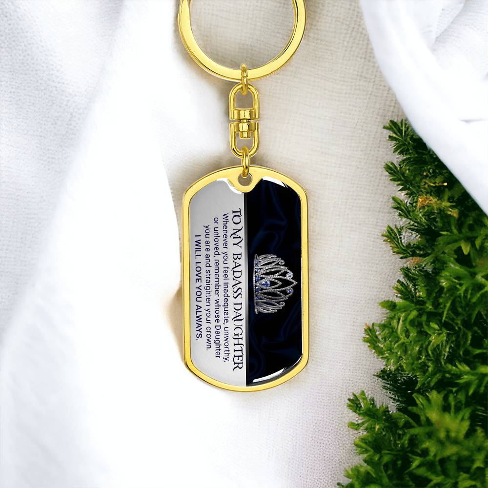 My Strong, Brave, Beautiful Daughter – Keepsake Keychain ShineOn Fulfillment