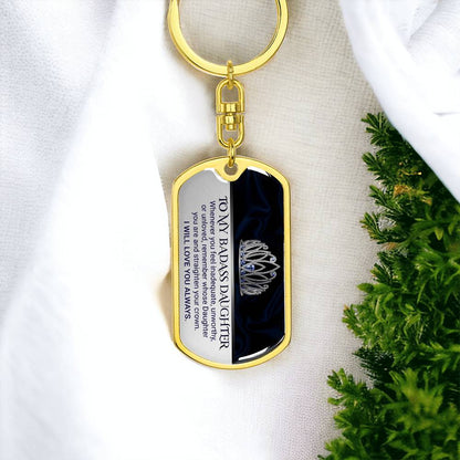 My Strong, Brave, Beautiful Daughter – Keepsake Keychain ShineOn Fulfillment
