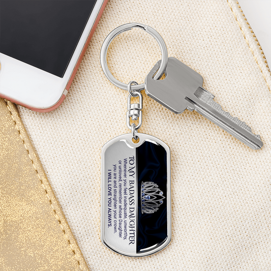 My Strong, Brave, Beautiful Daughter – Keepsake Keychain