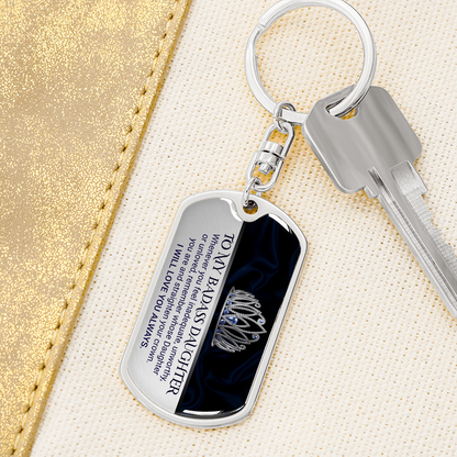 My Strong, Brave, Beautiful Daughter – Keepsake Keychain ShineOn Fulfillment
