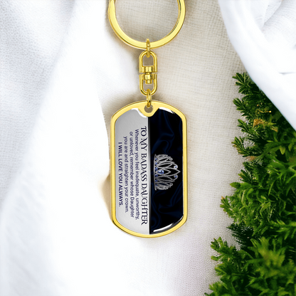 My Strong, Brave, Beautiful Daughter – Keepsake Keychain ShineOn Fulfillment