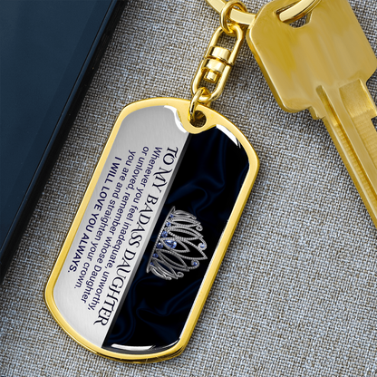 My Strong, Brave, Beautiful Daughter – Keepsake Keychain ShineOn Fulfillment