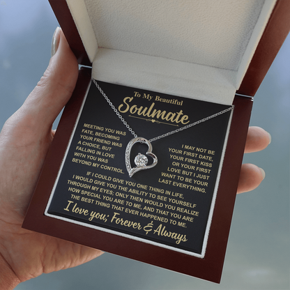Romantic Gift for Soulmate – "Meant to Be" Love Knot Necklace
