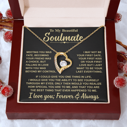 Romantic Gift for Soulmate – "Meant to Be" Love Knot Necklace
