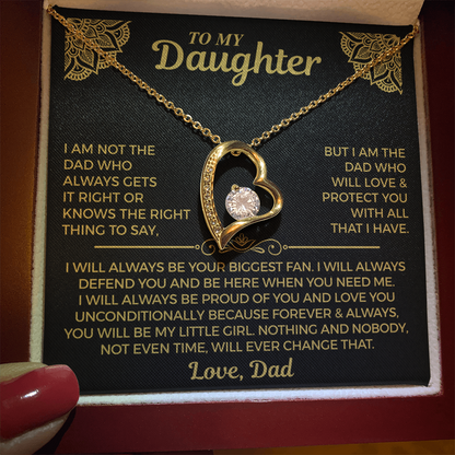 You Will Always Be My Little Girl - Necklace For Daughter