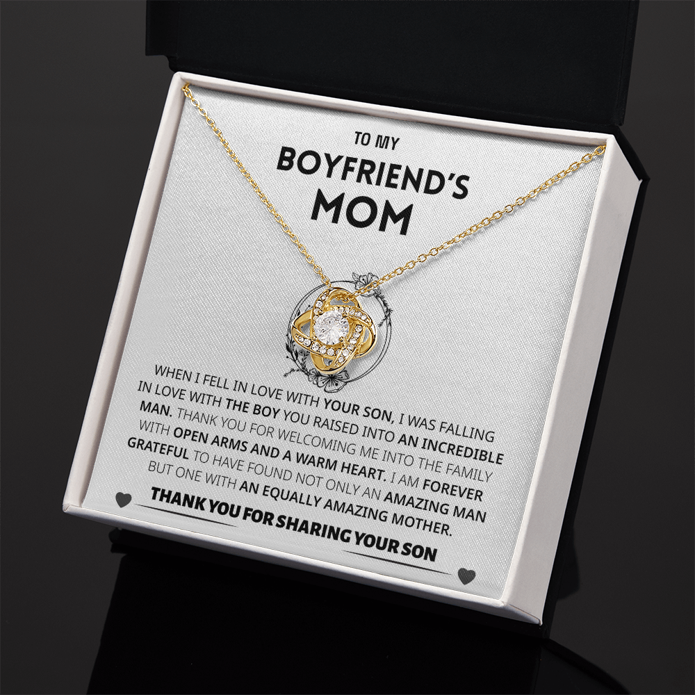 Boyfriend's Mom Gift- Forever grateful for sharing your son