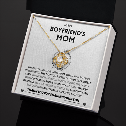 Boyfriend's Mom Gift- Forever grateful for sharing your son