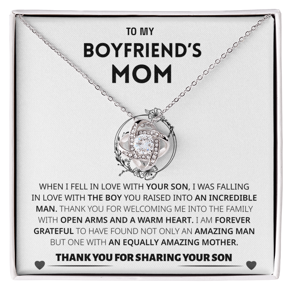 Boyfriend's Mom Gift- Forever grateful for sharing your son