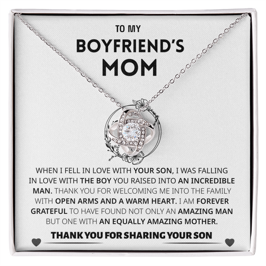 Boyfriend's Mom Gift- Forever grateful for sharing your son