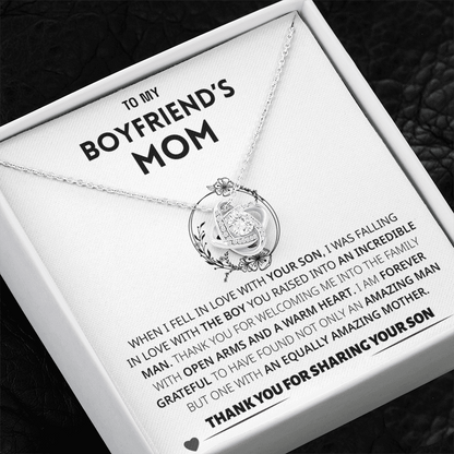 Boyfriend's Mom Gift- Forever grateful for sharing your son