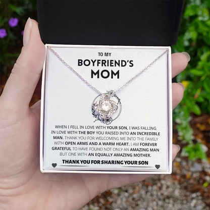 Boyfriend's Mom Gift- Forever grateful for sharing your son