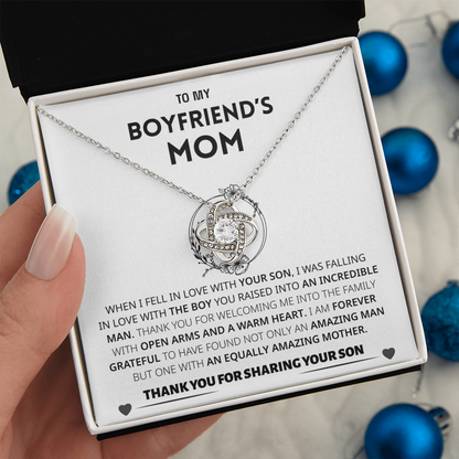 Boyfriend's Mom Gift- Forever grateful for sharing your son