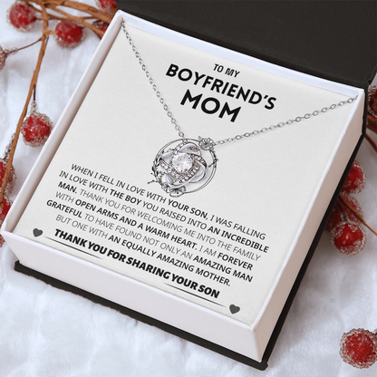 Boyfriend's Mom Gift- Forever grateful for sharing your son