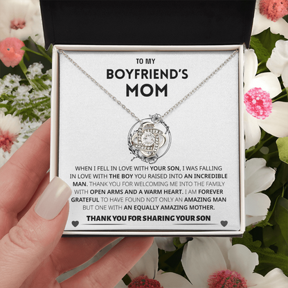 Boyfriend's Mom Gift- Forever grateful for sharing your son