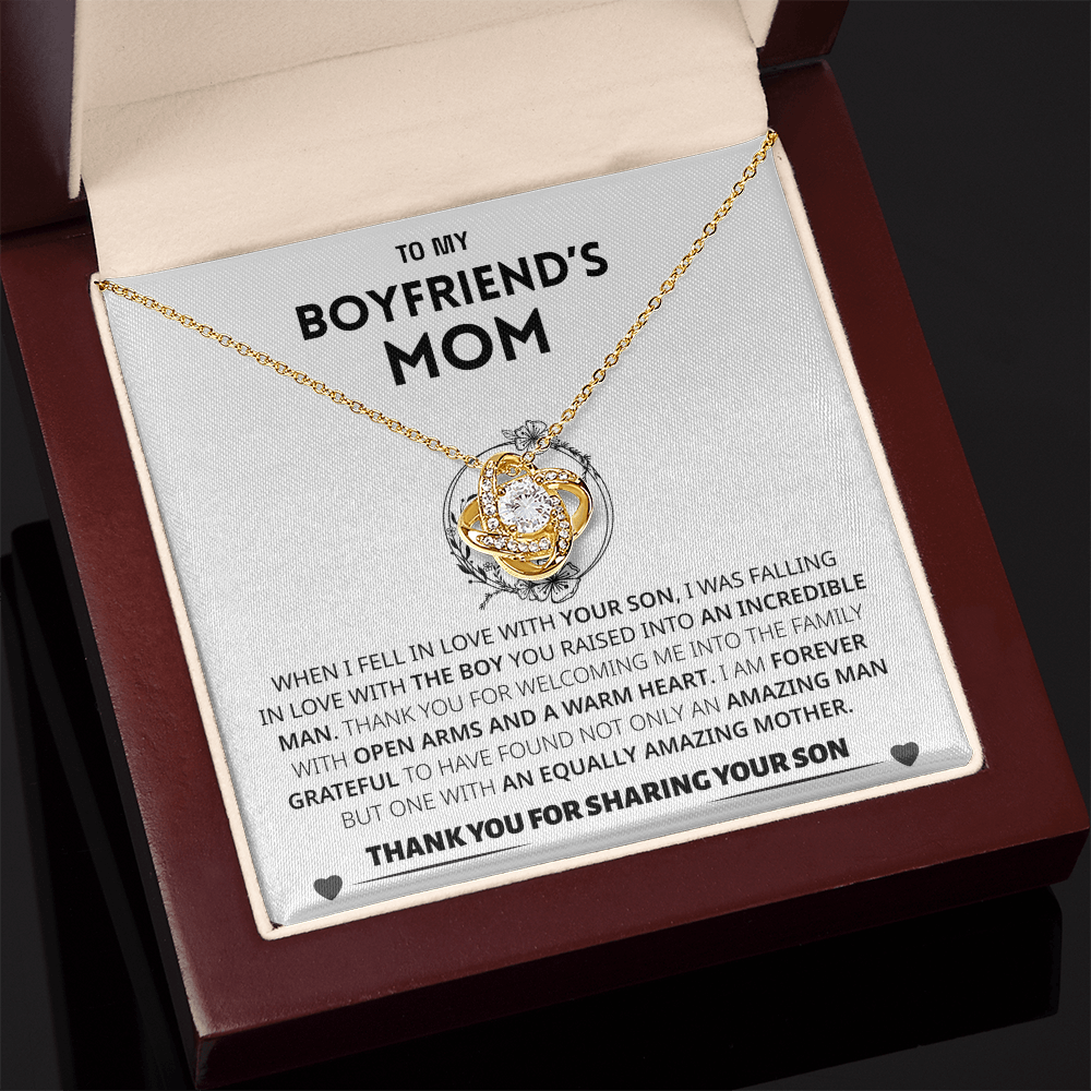 Boyfriend's Mom Gift- Forever grateful for sharing your son