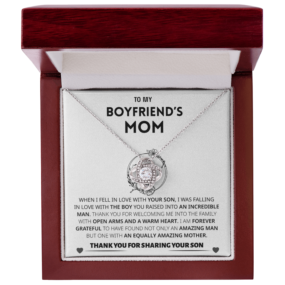 Boyfriend's Mom Gift- Forever grateful for sharing your son