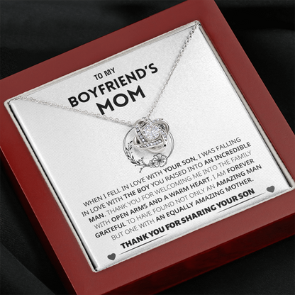Boyfriend's Mom Gift- Forever grateful for sharing your son