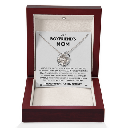 Boyfriend's Mom Gift- Forever grateful for sharing your son