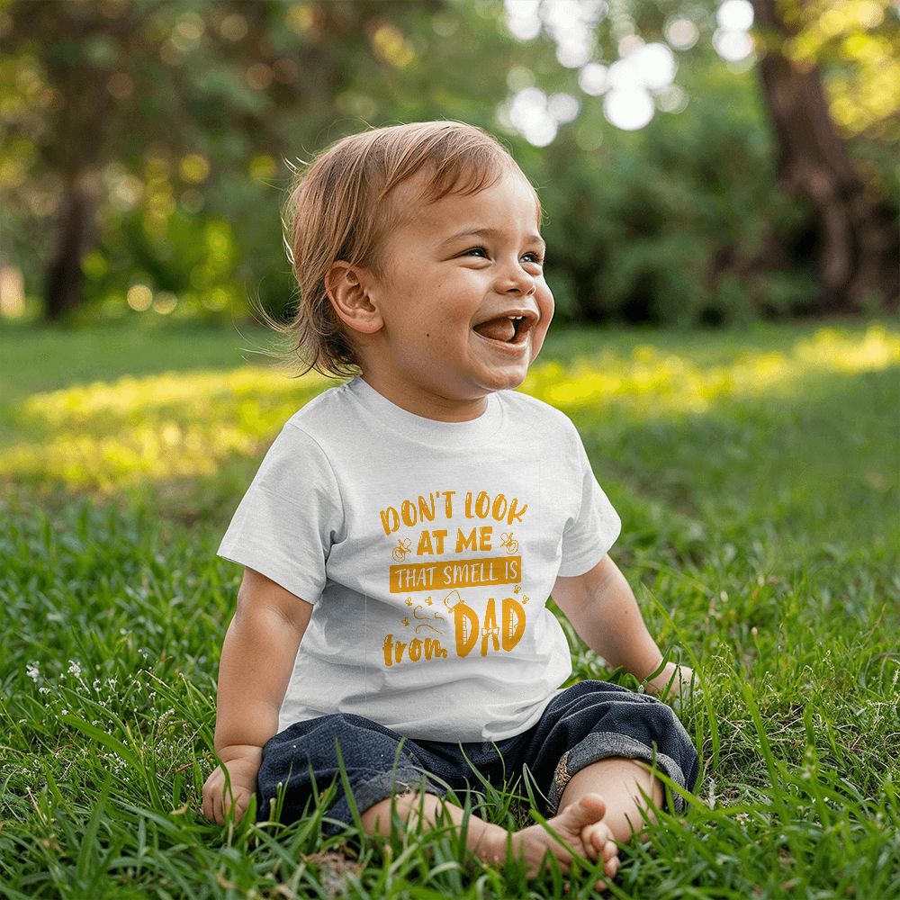 Tiny & Innocent – Funny Dad Blame Tee ShineOn Fulfillment