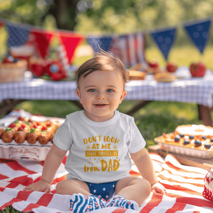 Tiny & Innocent – Funny Dad Blame Tee ShineOn Fulfillment