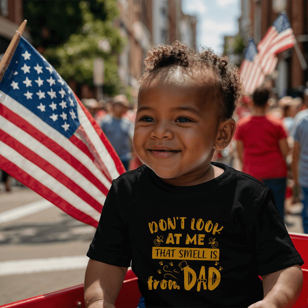 Tiny & Innocent – Funny Dad Blame Tee ShineOn Fulfillment