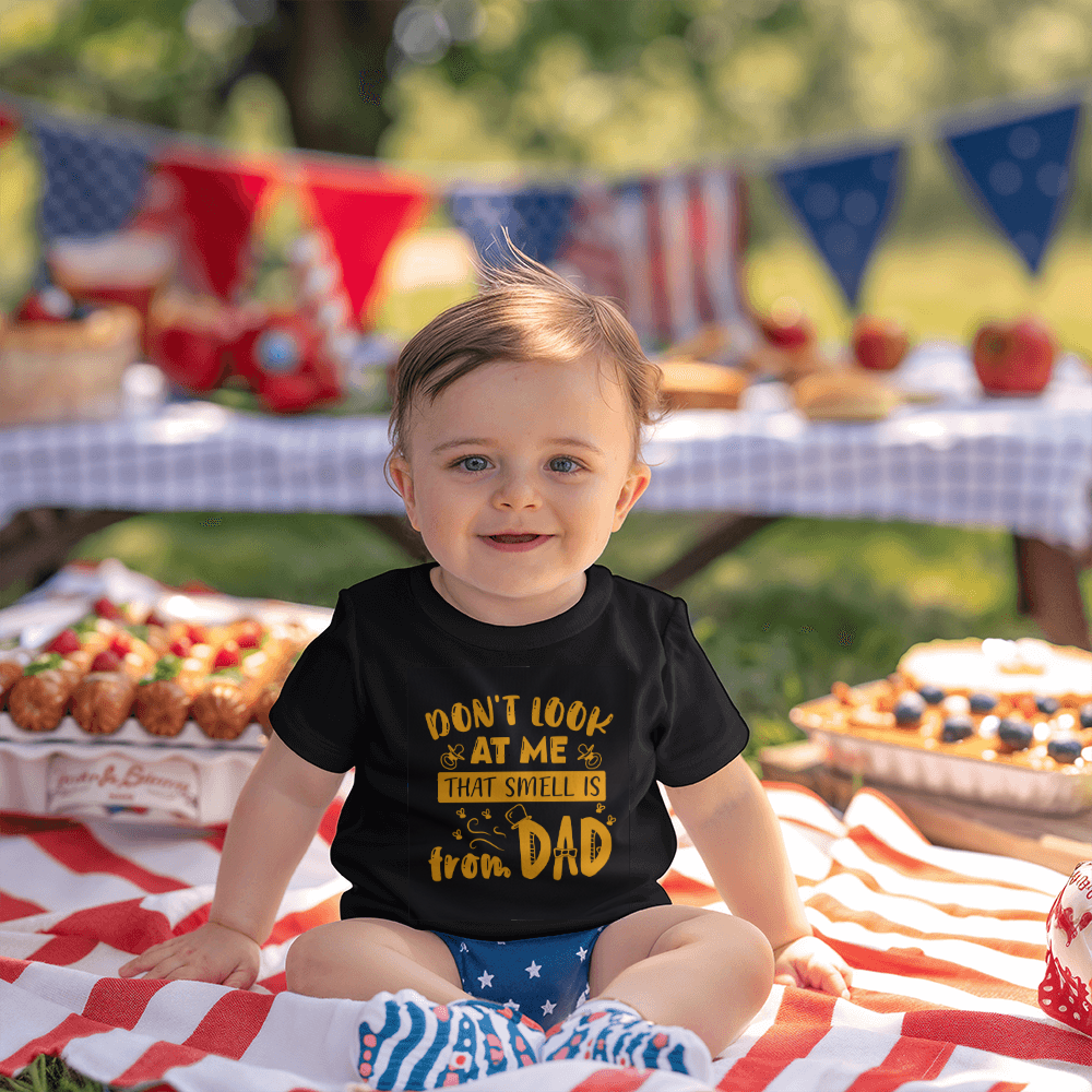Tiny & Innocent – Funny Dad Blame Tee ShineOn Fulfillment
