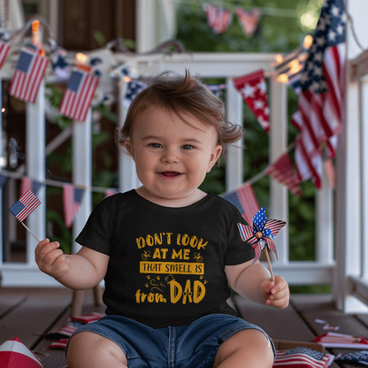 Tiny & Innocent – Funny Dad Blame Tee ShineOn Fulfillment