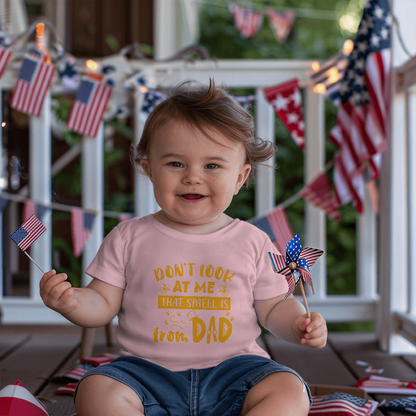 Tiny & Innocent – Funny Dad Blame Tee ShineOn Fulfillment