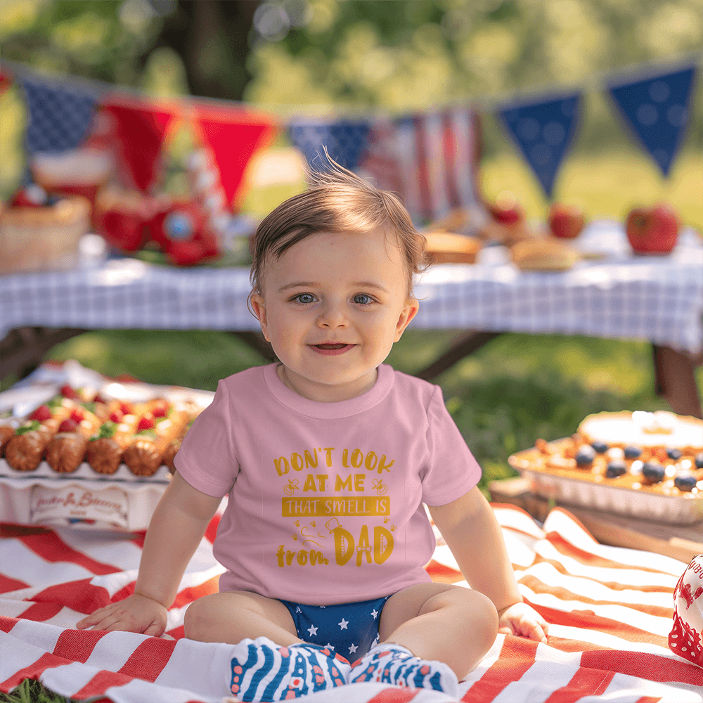 Tiny & Innocent – Funny Dad Blame Tee ShineOn Fulfillment