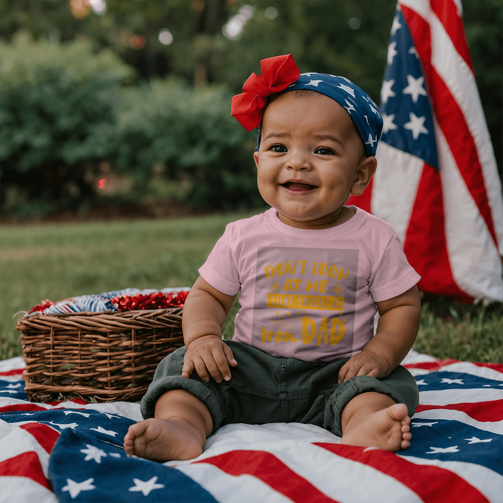 Tiny & Innocent – Funny Dad Blame Tee ShineOn Fulfillment